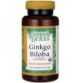 Ginkgo-ekstrakt Ginkgoselect Ginkgo Biloba-ekstrakt 60 mg 120 kapsler SWANSON